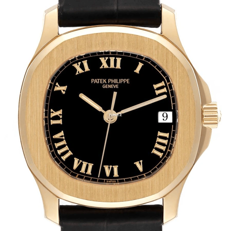 Patek Philippe,Aquanaut 36mm,36mm,Yellow Gold,Black,Automatic,Day,In-house Caliber,5060J