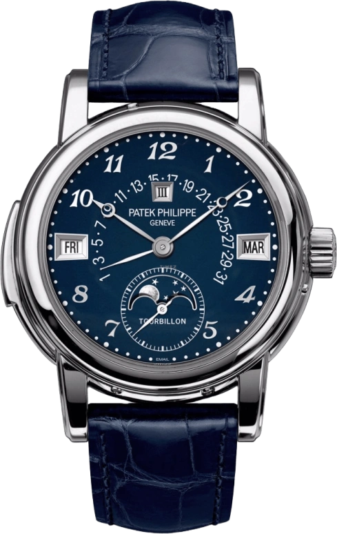 Patek Philippe,Grand Complications 39.50mm,39.50mm,Stainless Steel,Blue,Handwound,Moonphase,Perpetual Calendar,Leap Year,Month,48hours,In-house Caliber,5016A,5016A-010