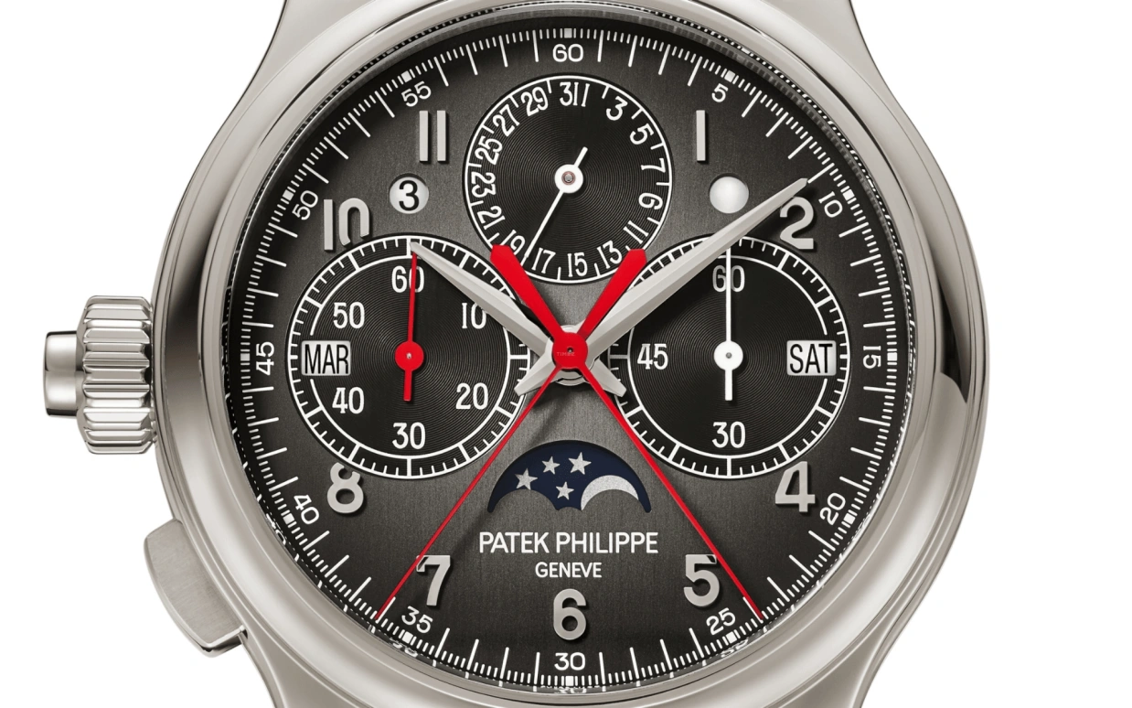 Patek Philippe,Grand Complications 38.30mm,38.30mm,Platinum,Gradient,Black,Handwound,Monopoussoir,Moonphase,Perpetual Calendar,Leap Year,48hours,In-house Caliber,5373P,5373P-001