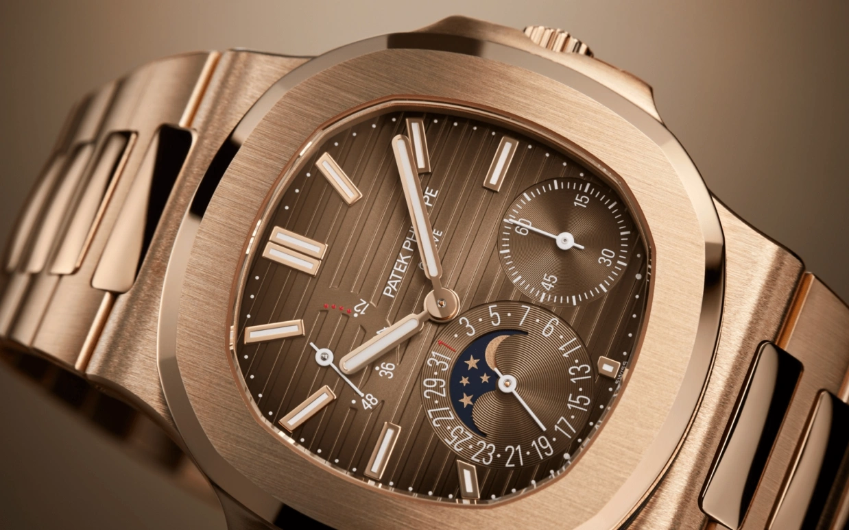 Patek Philippe,Nautilus 40mm,40mm,Rose Gold,Coffee,Gradient,Brown,Automatic,Moonphase,Day,Power Reserve Indicator,Odell Cornelious Beckham,Odell Beckham Jr.,OBJ,5712,5712/1R-001