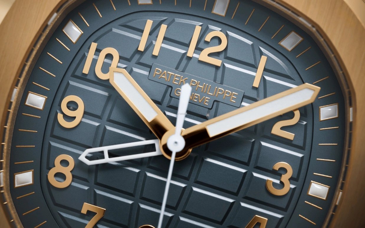 Patek Philippe,Aquanaut 38.80mm,38.80mm,Rose Gold,Grey,Blue,Quartz,Dule Time,Day / Night Indication,5269R,5269R-001