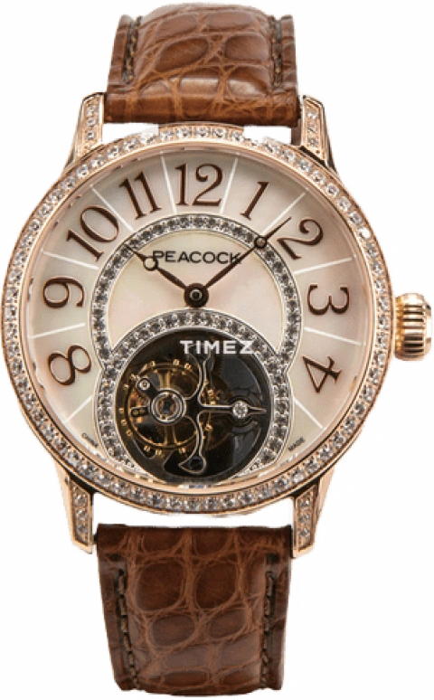Peacock,Treasured 36mm,36mm,Stainless Steel,White,Handwound,Tourbillon,In-house Caliber,L501,L501-4