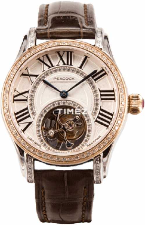 Peacock,Treasured 41mm,41mm,Stainless Steel,White,Handwound,Tourbillon,In-house Caliber,P502,P502-5