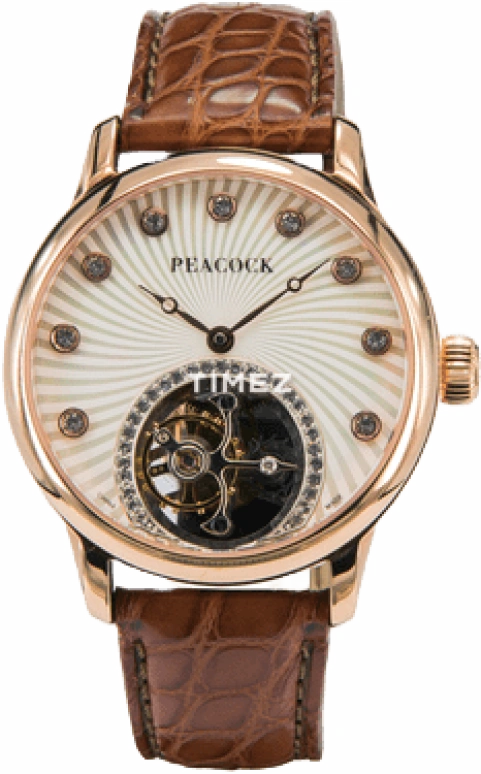 Peacock,Treasured 36mm,36mm,Stainless Steel,White,Handwound,Tourbillon,In-house Caliber,L501,L501-2