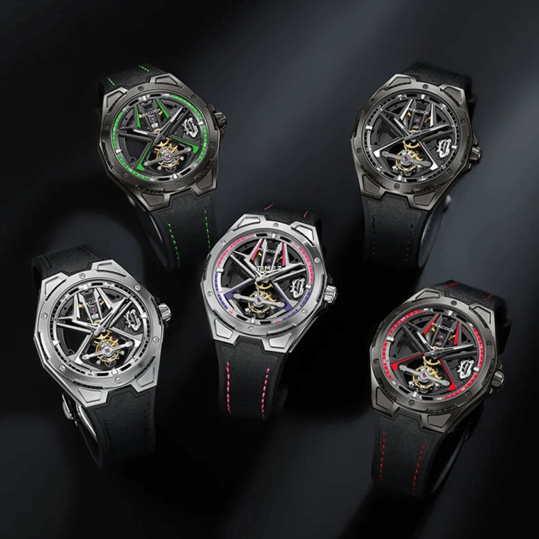 Peacock,Top Racing 45mm,45mm,aerospace steel,White,Silver,Handwound,Tourbillon,45hours,PDG0102,PDG0102.05