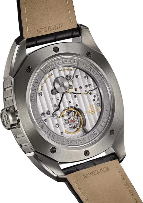 Perrelet,Lab Peripheral 42mm,42mm,Stainless Steel,Black,Automatic,Day,42hours,A1102,A1102/1