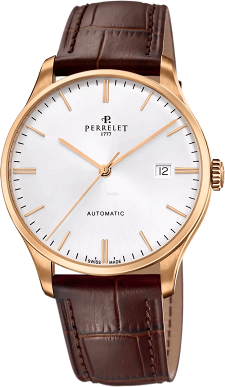 Perrelet,Weekend 39mm,39mm,Stainless Steel,Silver,Automatic,Day,42hours,A1301,A1301/1