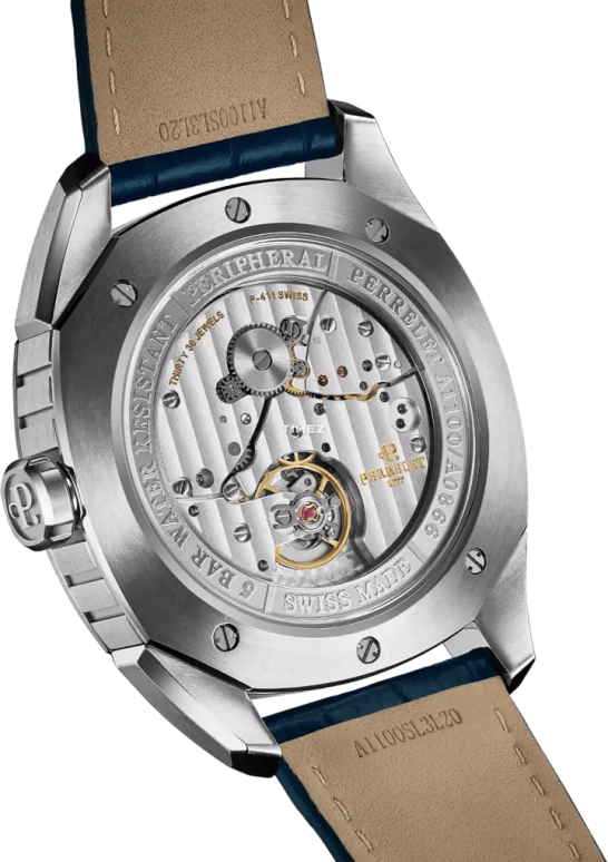 Perrelet,Lab Peripheral 42mm,42mm,Stainless Steel,Blue,Automatic,Day,42hours,A1100,A1100/4