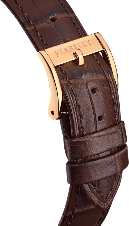 Perrelet,Weekend 39mm,39mm,Stainless Steel,Silver,Automatic,Day,42hours,A1301,A1301/1