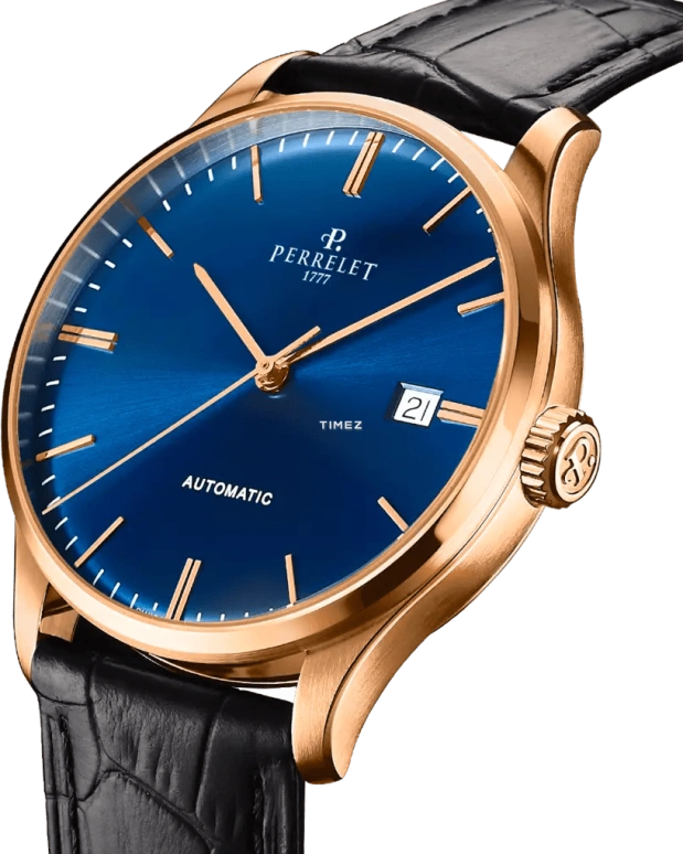Perrelet,Weekend 39mm,39mm,Stainless Steel,Blue,Automatic,Day,42hours,A1301,A1301/4