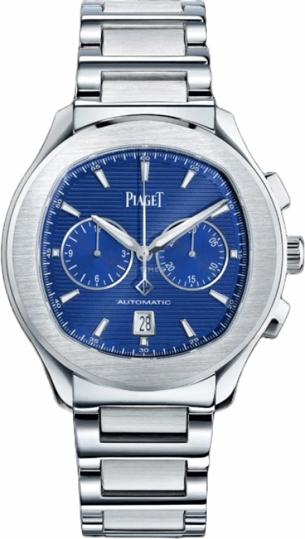 Piaget,Polo 42mm,42mm,Stainless Steel,Blue,Automatic,Chronograph,Day,G0A41006