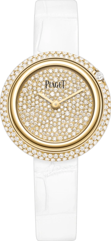 Piaget,Possession 29mm,29mm,Yellow Gold,In-house Caliber,Sapphire,Crystal Glass,Setting,Diamonds,G0A45070