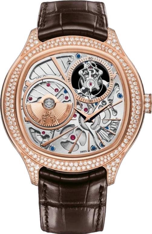 Piaget,Emperador 46.50mm,46.50mm,Rose Gold,Skeleton,Automatic,Power Reserve Indicator,Tourbillon,G0A38058