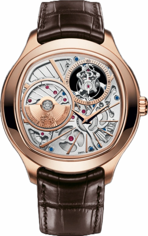 Piaget,Emperador 46.50mm,46.50mm,Rose Gold,Skeleton,Automatic,Power Reserve Indicator,Tourbillon,G0A38042