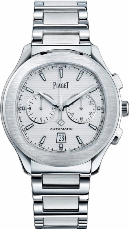 Piaget,Polo 42mm,42mm,Stainless Steel,Silver,Automatic,Chronograph,Date,Column Wheel,G0A41004