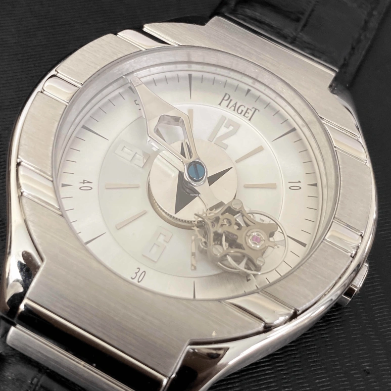 伯爵,Polo 45毫米,45毫米,白金,银色,手动上弦,陀飞轮,80小时,G0A31123