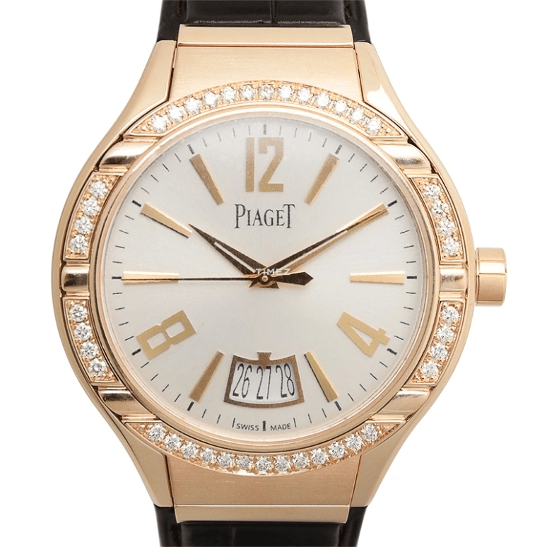 Piaget,Polo 43mm,43mm,Pink Gold,Silver,Automatic,Day,85hours,G0A38159