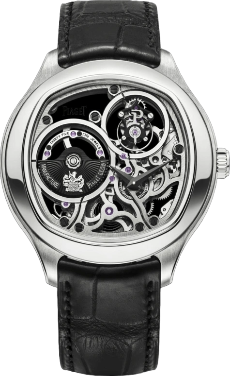 Piaget,Emperador 46.50mm,46.50mm,White Gold,Skeleton,Automatic,Tourbillon,G0A40041