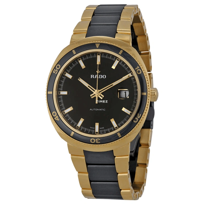 Rado,Oval 42mm,42mm,Ceramic,Stainless Steel,Black,Automatic,Day,42hours,R15961162