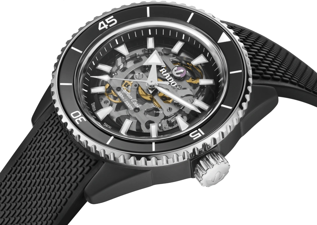 雷达,库克船长 43毫米,43毫米,陶瓷,精钢,钛,银色,自动上弦,80小时,自制机芯,R32129168