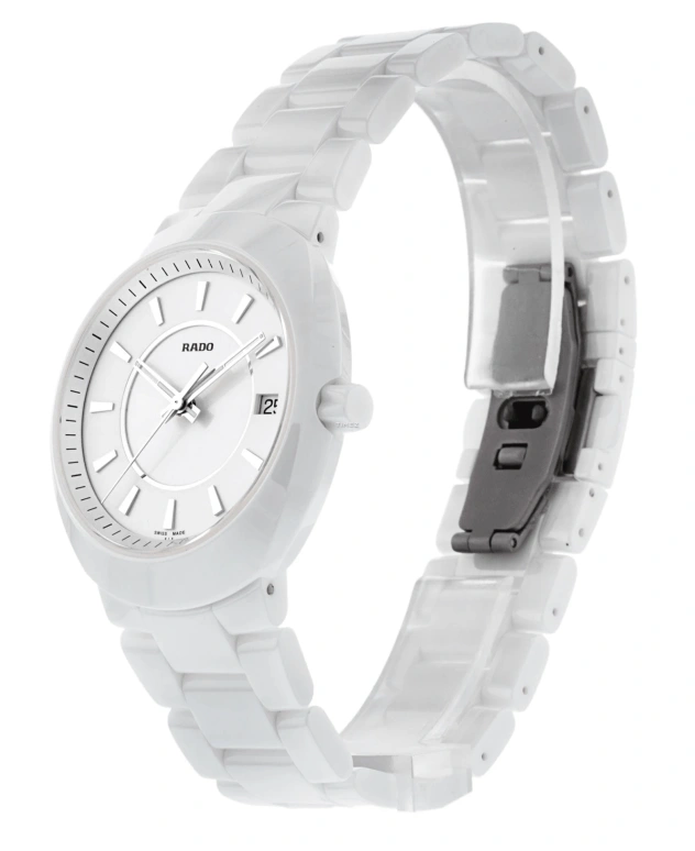 Rado,Oval 38mm,38mm,Ceramic,White,Quartz,Day,26280hours,R15519102