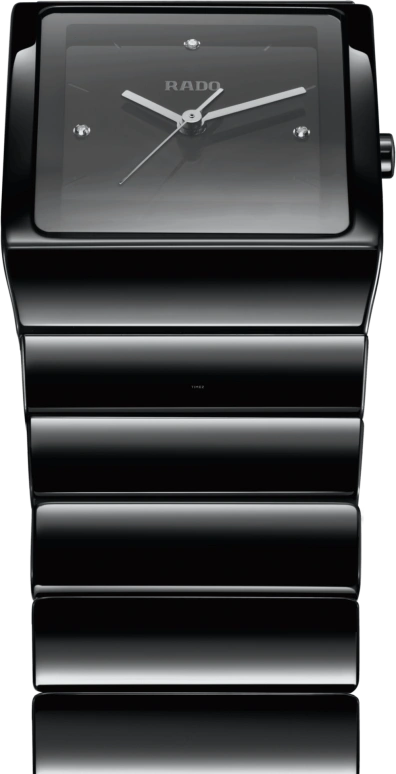 雷达,整体陶瓷 30x41.70毫米,30x41.70毫米,陶瓷,黑色,石英,蓝宝石,水晶玻璃,长方形,R21700702