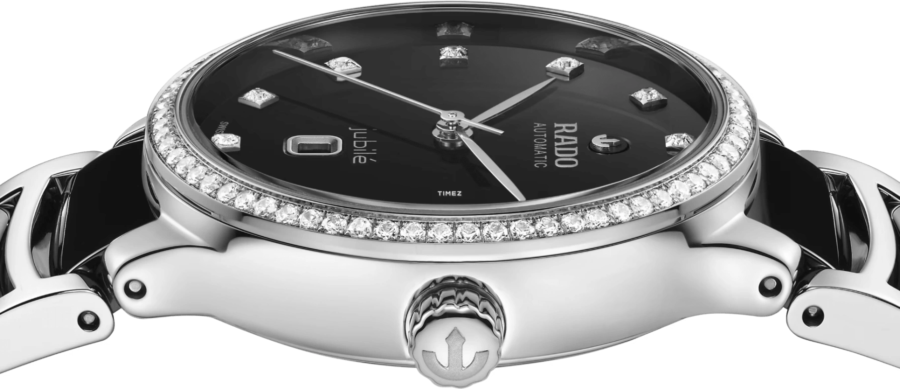 雷达,晶萃 30.50毫米,30.50毫米,不锈钢,黑色,自动上弦,日历,48小时,R30228702