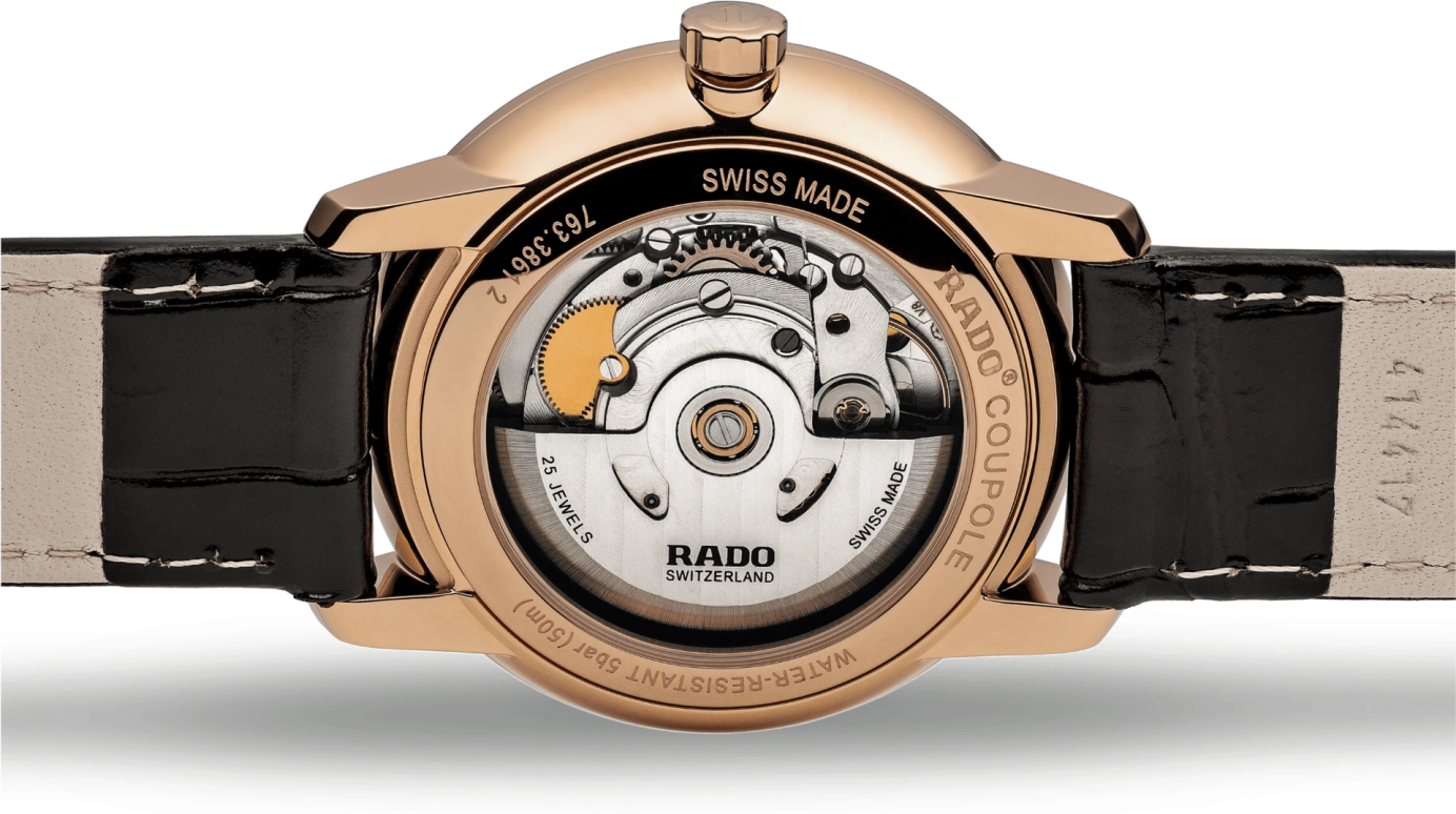 Rado,Coupole 37.70mm,37.70mm,Stainless Steel,Cream,Automatic,Day,In-house Caliber,R22861765