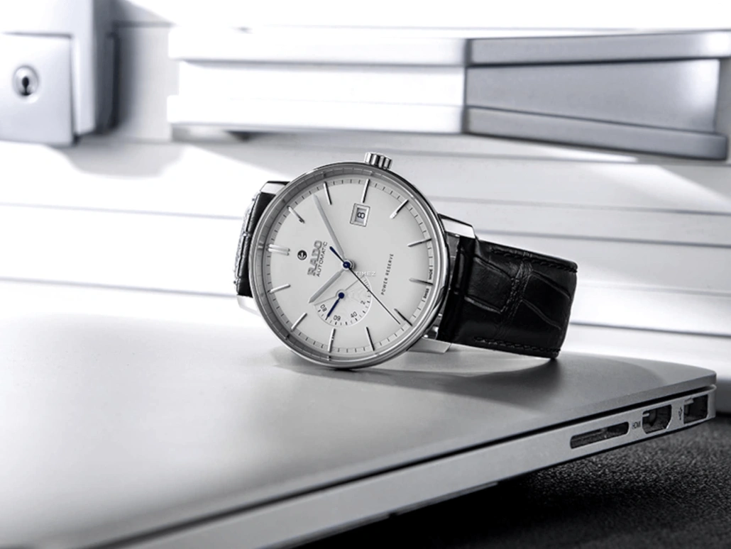Rado,Coupole 41mm,41mm,Stainless Steel,White,Automatic,Day,Power Reserve Indicator,R22878045
