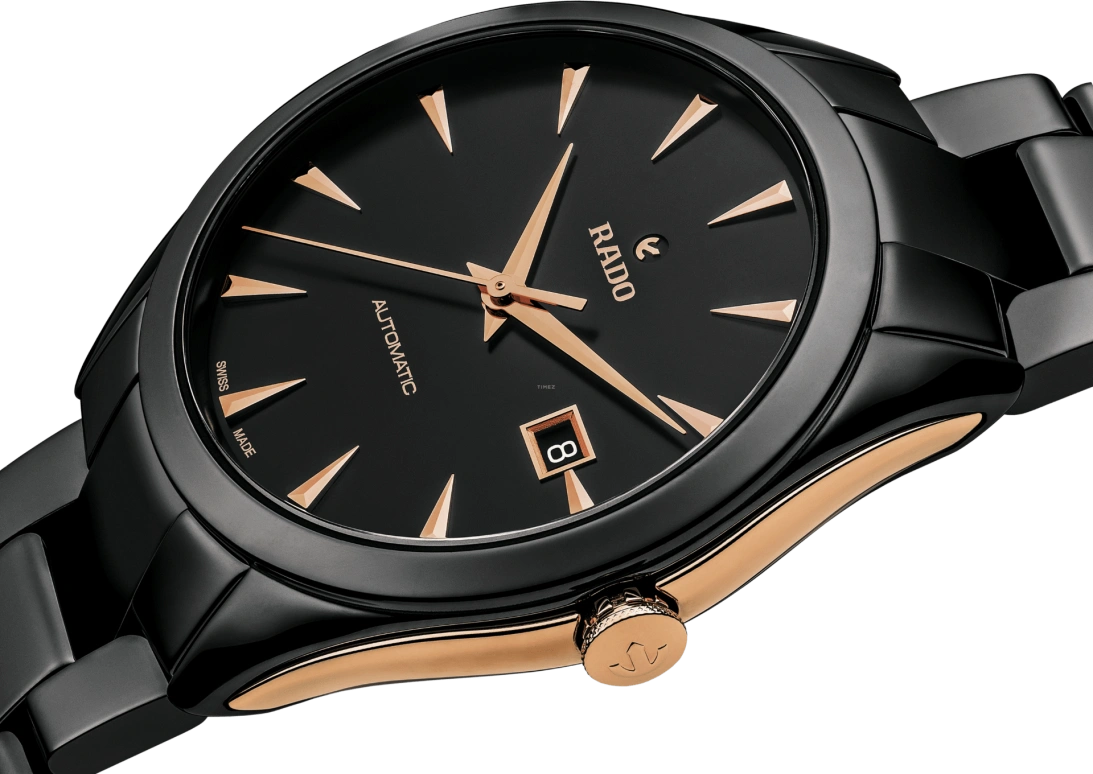 Rado,HyperChrome 42mm,42mm,Ceramic,Black,Automatic,Day,80hours,R32252162