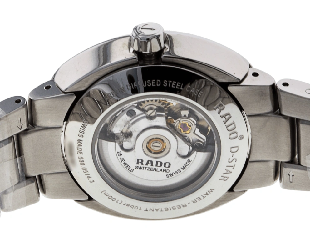 Rado,Oval 30mm,30mm,Stainless Steel,Silver,Automatic,Day,38hours,R15514113