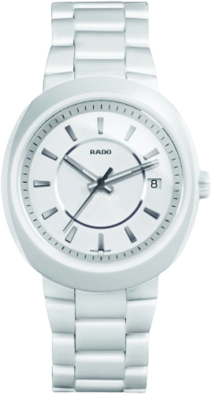 Rado,Oval 38mm,38mm,Ceramic,White,Quartz,Day,26280hours,R15519102