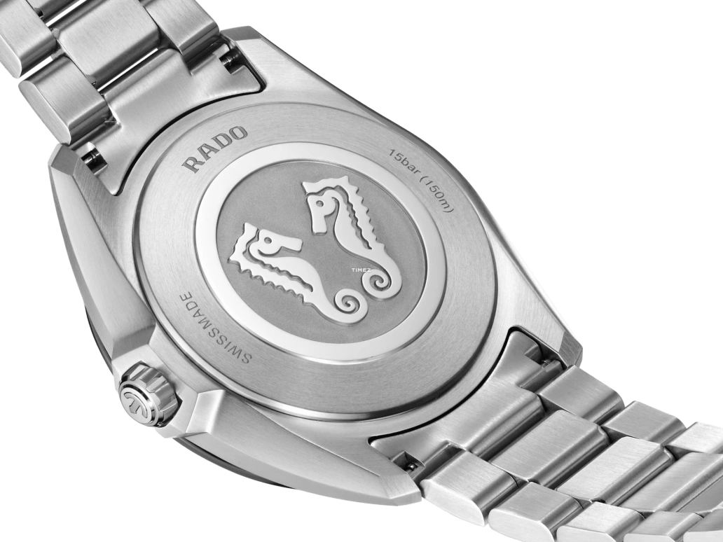 Rado,HyperChrome 41.50mm,41.50mm,Stainless Steel,Ceramic,Blue,Quartz,Day,In-house Caliber,R32280203
