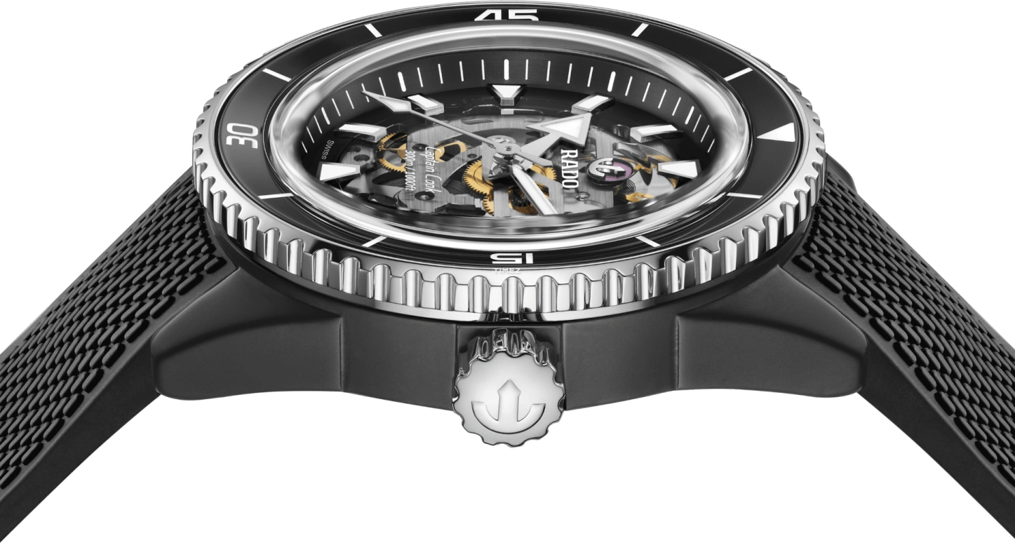 雷达,库克船长 43毫米,43毫米,陶瓷,精钢,钛,银色,自动上弦,80小时,自制机芯,R32129168