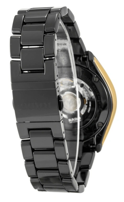 Rado,HyperChrome 42mm,42mm,Ceramic,Stainless Steel,Black,Automatic,Day,42hours,R32253152