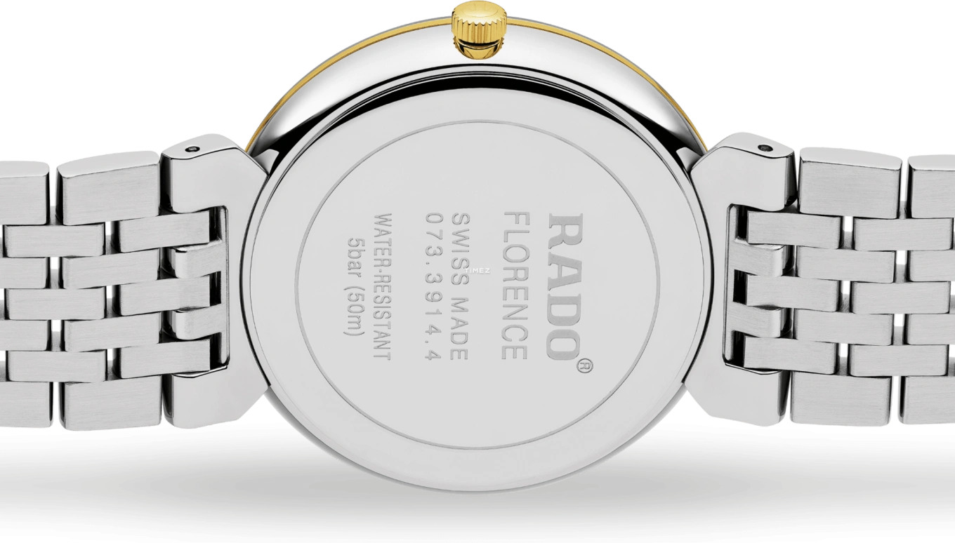Rado,Florence 38mm,38mm,Stainless Steel,White,Quartz,Day,In-house Caliber,R48912023