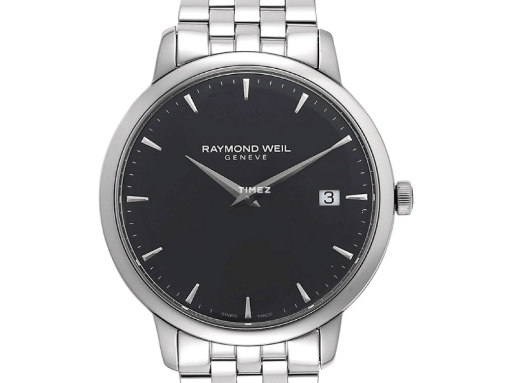 Raymond Weil,Men’s 42mm,42mm,Stainless Steel,Steel Gray,Quartz,Day,Sapphire,Crystal Glass,5588,5588-ST-60001