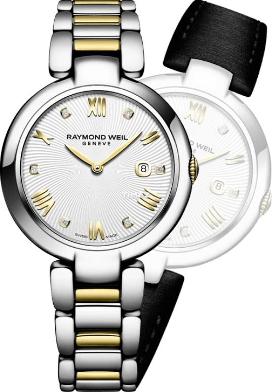 Raymond Weil,Women’s 32mm,32mm,Stainless Steel,Silver,Quartz,Day,Sapphire,Crystal Glass,1600,1600-STP-00618