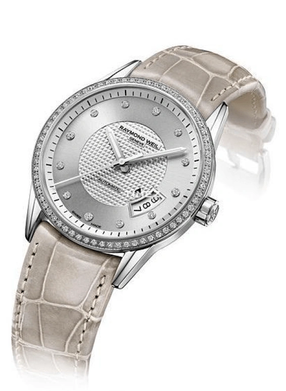 Raymond Weil,Men’s 38mm,38mm,Stainless Steel,Silver,Automatic,Day,Sapphire,Crystal Glass,2770 SLS 65081