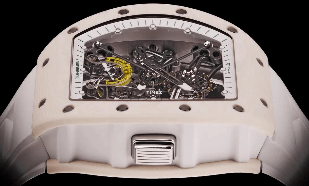 Richard Mille,Tourbillon 48mm,48mm,Ceramic,Quartz TPT,Black,Handwound,Tourbillon,Tonneau,RM 38,RM 38-01 Tourbillon Bubba Watson 