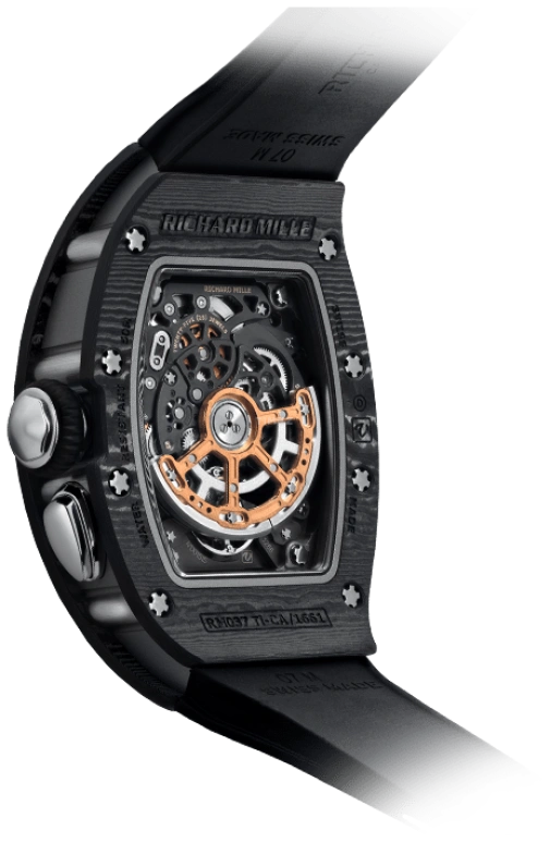 Richard Mille,Not Tourbillon 52.63x34.40mm,52.63x34.40mm,NTPT,Skeleton,Automatic,Day,Function Selector,RM 037 NTPT BLACK