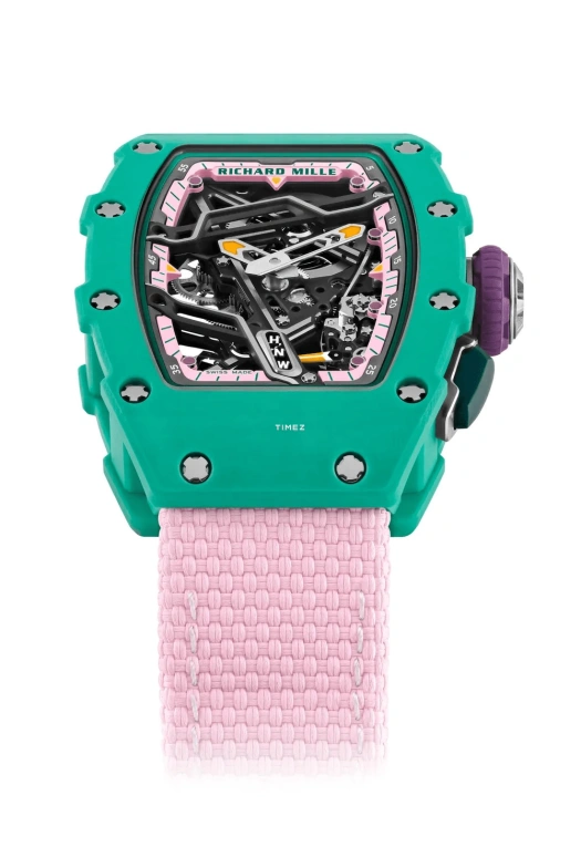 Richard Mille,Not Tourbillon 30.50x44.95mm,30.50x44.95mm,Quartz TPT,Skeleton,Automatic,Sapphire,Crystal Glass,Tonneau,RM 07,RM 07-04 NAFI THIAM