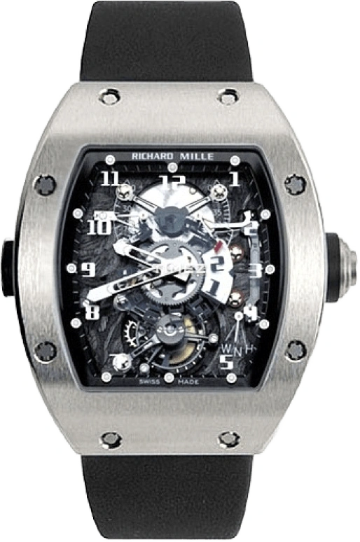 Richard Mille,Tourbillon 48x39.70mm,48x39.70mm,Titanium,Skeleton,Handwound,Power Reserve Indicator,Dule Time,Tourbillon,Function Selector,RM 003,RM 003-V2 TI