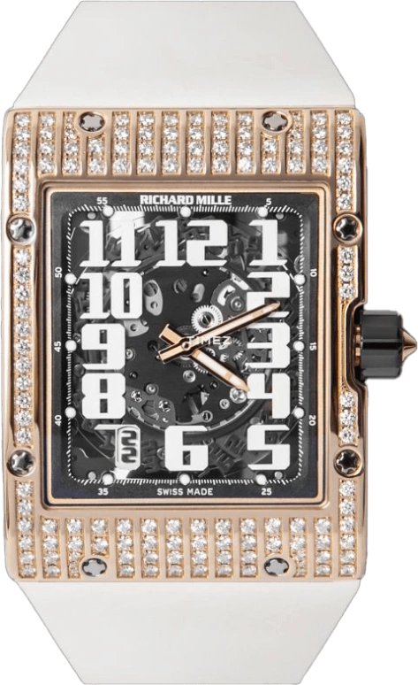 Richard Mille,Not Tourbillon 49.80x38mm,49.80x38mm,Rose Gold,Skeleton,Automatic,Day,Sapphire,RM 016 RG DI,RM 016 RG DI-CASE