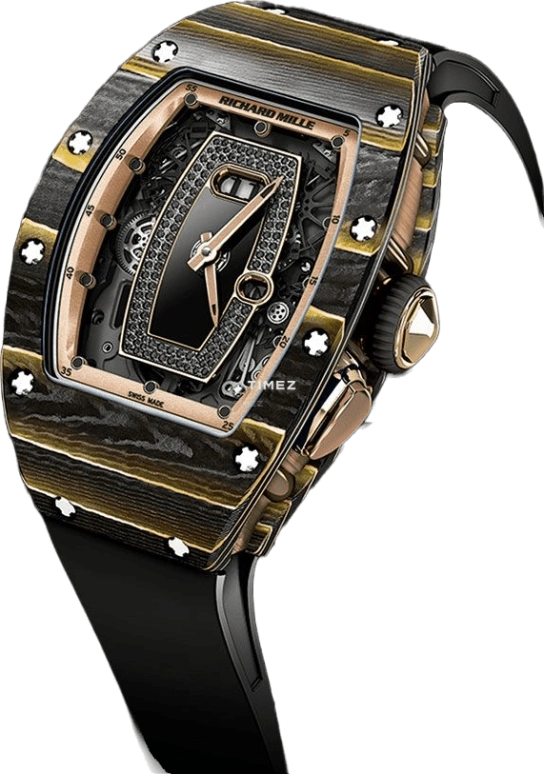 Richard Mille,Not Tourbillon 52.63x34.40mm,52.63x34.40mm,Rose Gold,NTPT,Black,Automatic,Day,Function Selector,RM037 NTPT YELLOW