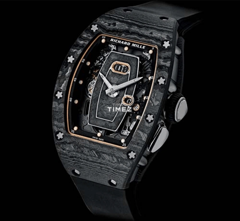 Richard Mille,Not Tourbillon 52.63x34.40mm,52.63x34.40mm,NTPT,Skeleton,Automatic,Day,Function Selector,RM 037 NTPT BLACK