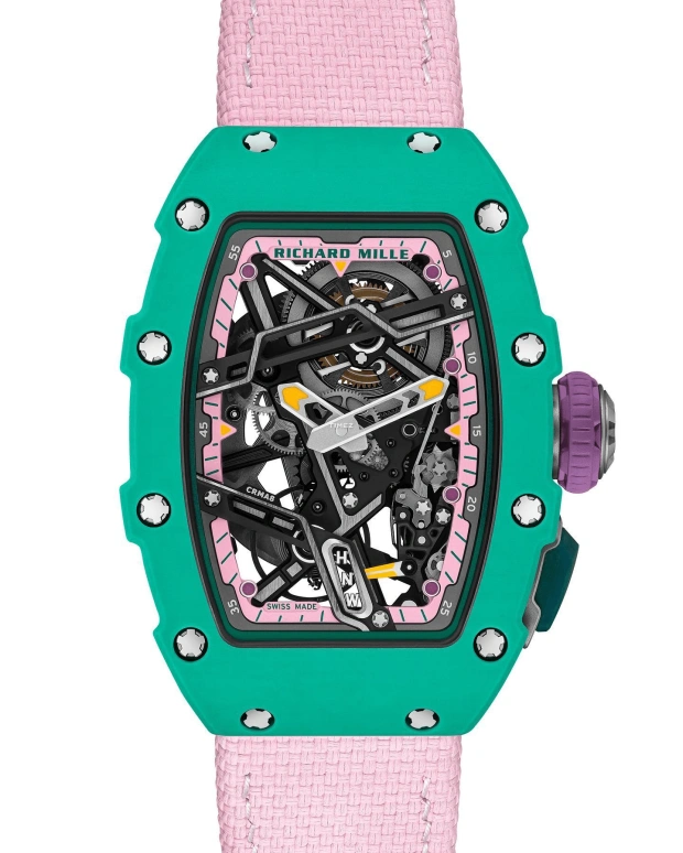 Richard Mille,Not Tourbillon 30.50x44.95mm,30.50x44.95mm,Quartz TPT,Skeleton,Automatic,Sapphire,Crystal Glass,Tonneau,RM 07,RM 07-04 NAFI THIAM