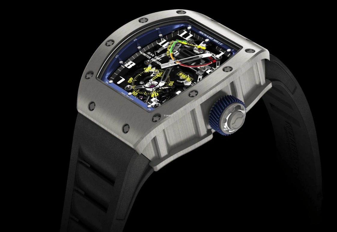 Richard Mille,Tourbillon 50x42.70mm,50x42.70mm,Titanium,Skeleton,Handwound,Chronograph,Power Reserve Indicator,Tourbillon,RM 036 Tourbillon Jean Todt