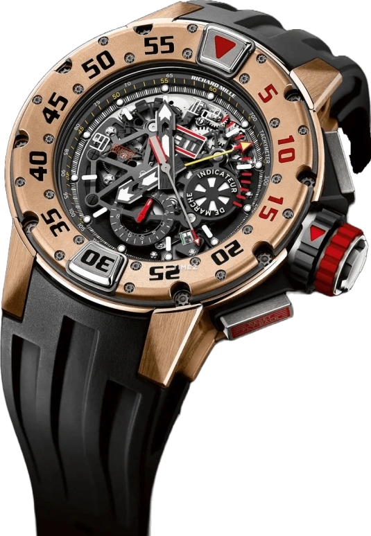 Richard Mille,Not Tourbillon 50mm,50mm,Rose Gold,Skeleton,Automatic,Chronograph,Annual Calendar,Month,Day,In-house Caliber,Sapphire,RM 032 Flyback Chronograph RG