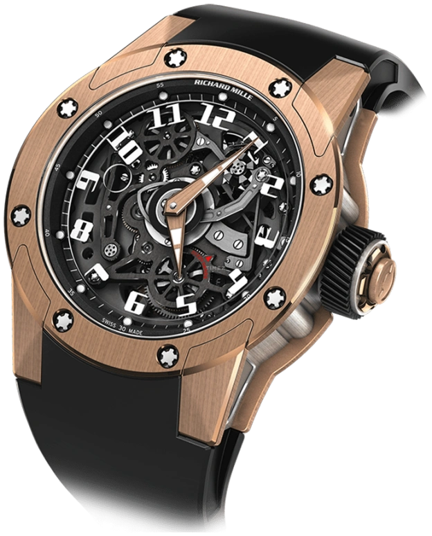 Richard Mille,Not Tourbillon 42.70mm,42.70mm,Gold,Titanium,Skeleton,Automatic,50hours,RM 63,RM 63-01